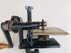 Antique Iron Hand Crank Pinking Machine Fabric Cutter