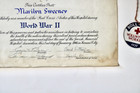 Menorah Hospital Red Cross World War Ii Certificate And Roll Call Tag Jewish
