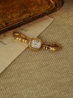 Gold French Vintage Style Unique Heart Band Dainty Women   s Wrist Watch