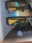 Samsung 3d Starter Kit 2011- 2 Pairs Of Black 3d Active Glasses Only Ssg-3100gb