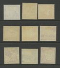 Nauru 39-47 1954 Regulars  pictorials   Mint  Vlh  nau3613 