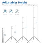 Stainless Steel Light Stand Tripod 2-2 9m Heavy Duty Photo Studio Boom