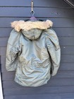 Vintage Flying Man s Usaf 1511 Type N-3b Jacket Coat Parka Fur Hood Sz Medium 