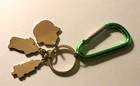 New Smokey Bear   The Bear Keyring   Keychain W   3 Dangling Charms  4 7 8  Long