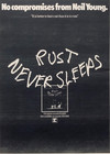 Neil Young 1979 Original Poster Advert Rust Never Sleeps Vintage 1970s Rock