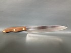 Cutco  25 French Chef s Knife Stainless Light Swirl Brown Handle 9  Blade