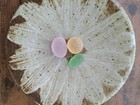 Beautiful Rare Color Sea Glass 3pcs  Surf Tumbled  Weathered  Beach Glass  53