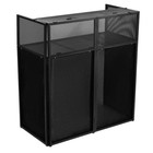 White Black Dj Event Table Facade Scrim Metal Built In Flat Table W  Travel Bag
