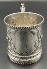 Fine R   W  Wilson Coin Silver Mug   Cup Philadelphia Mid 19th Century