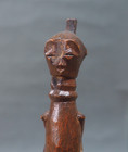 Small Rare Mounted African Tribal Art Congo Lwa Lwa Carved Wooden Amulet Figure