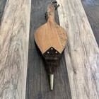 Vintage Wooden Fireplace Bellows Wood Soft Leather Metal Tip 16  - Works Great 