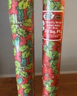2 Rolls Vintage Mcm 60s 70s Christmas Gift Wrap Wrapping Paper 70 Sq Ft New