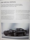 Aston Martin Db 9 Sport   Luxury Special Editions Sales Brochure 2011 Rare