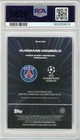 2025-26 Topps Chrome Ucc Ousmane Dembele Black Lazer Blue Auto  150 Psa 9 Psg