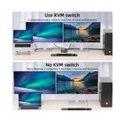Kvm Switch 2 Monitors 2 Computers Usb C Hdmi  Dual Monitor Usb 3 0 Usb Typc C   