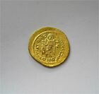 Maurice Tiberius Gold Solidus Byzantine Coin Constantinople Xf   582 - 602 Ad