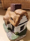 Vintage Christmas Village Light Up Or Incense Burner Ceramic Mold House  4   green