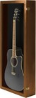 Guitar Display Case Acoustic Walnut   Black Usa Wood Cabinet Wall 46  Shadow Box