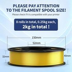 Sunlu Pla 3d Printer Filament Bundle 1 75mm 8 Pack 2kg Total Vacuum Sealed