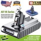 5500mah Replacement V6 Battery For Dyson V6 Animal Sv03 Sv04 Sv08 W  Led Display