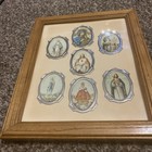 Catholic Holy Christian Rosary Reliquary Silver Jesus Oval Pendant 2    X 3    Lot 7
