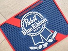 Pabst Blue Ribbon Bar Mats Beer Mats Spill Mat Bar Runner Drip Mat Beer Coasters