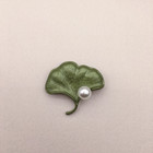 Vintage Green Color Plant Pearls Brooch Pin Flower Brooch For Women Jewelry Gift