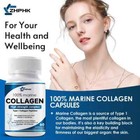 Pure Hydrolyzed Marine Collagen Capsules For Skin Hair Nails Joint Support