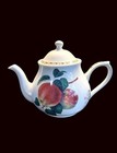 Queens Fine Bone China Hookers Fruit Teapot Apple Design Made In India 