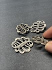 Vintage Decorative Large Metal Buttons  Set Of 4