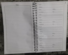 New Spiral-bound Address - Telephone Book With Plastic Cover Black Free Shipping