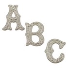 3 4  Sterling Silver Alphabet Letter Concho For Leathercraft Choose A-z     Slc