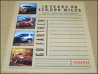 2000 Isuzu Print Ad Car Suv Advertisement Trooper Rodeo Amigo Vehicross Vintage