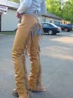  new Fancy Custom Whiskey Brown Western Women s Smooth Leather Horse Show Chaps 