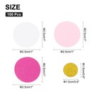 100pcs Round Confetti Glitter Confetti Table Decor 1x1inch multi-colored