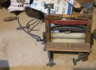 Vintage Antique Clothing Laundry Ringer Hand Crank Roller