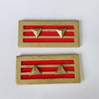 Pair Wwii China Kmt Army Lieutenant Colonel Rank Badge Collar Insignia