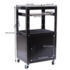 Portable Av Cart Multipurpose Rolling Small Office Laptop Table W  Power Socket