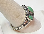 Vintage Carolyn Pollack Turquoise Ring Size 10 5