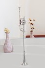 Flag Trumpet Bb Pitch Shinning Nickel With Case Super Hard Case