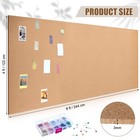3mm Cork Board Roll 4 X 8 Ft Thick Cork Roll For Walls With 500 Multicolor Pu   