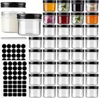 4oz Glass Jars With Lids Mini Canning Small Mason Jars Wide Mouth Clear 40 Pack