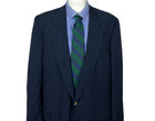 Samuelsohn Blazer Jacket Wool Black Gold Button 2 Button Men s 46l  