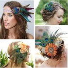 Ihufeather 10pcs Real Natural Peacock Eye Feathers 10-12 Inch For Diy Craft Flor