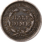 1857-o Seated Liberty Half Dime Great Deals From The Executive Coin Company