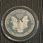 2017-s Proof American Silver Eagle 1 Oz  999 Silver Coin In Capsule- Jj Initials