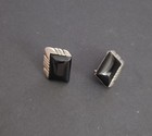 Vintage Native American Navajo Sterling Silver Black Onyx Earrings