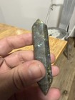 Polished Labradorite Double Terminated Crystal Wand Point  gray green 