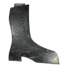 Antique Black Painted Metal Boot Trade Sign     Cobbler   Shoe Repair Advertising