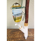 Vintage German Porcelain Hunting Tobacco Pipe W  Natural Branch Stem 13  Moose
